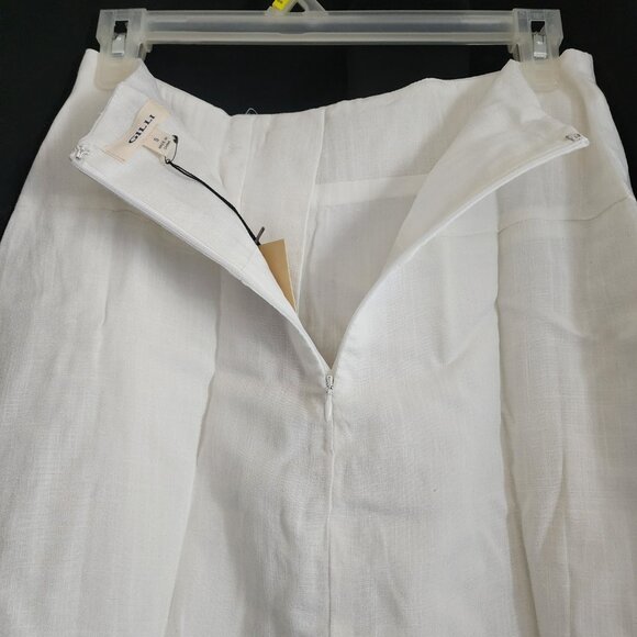 White Collared Button Down Skirt - Picture 9 of 10